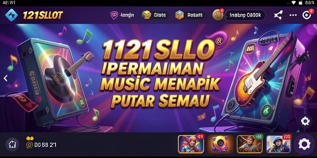 Tampilan gameplay <strong>1121SLOT</strong> yang seru dengan aksi musik yang dinamis.