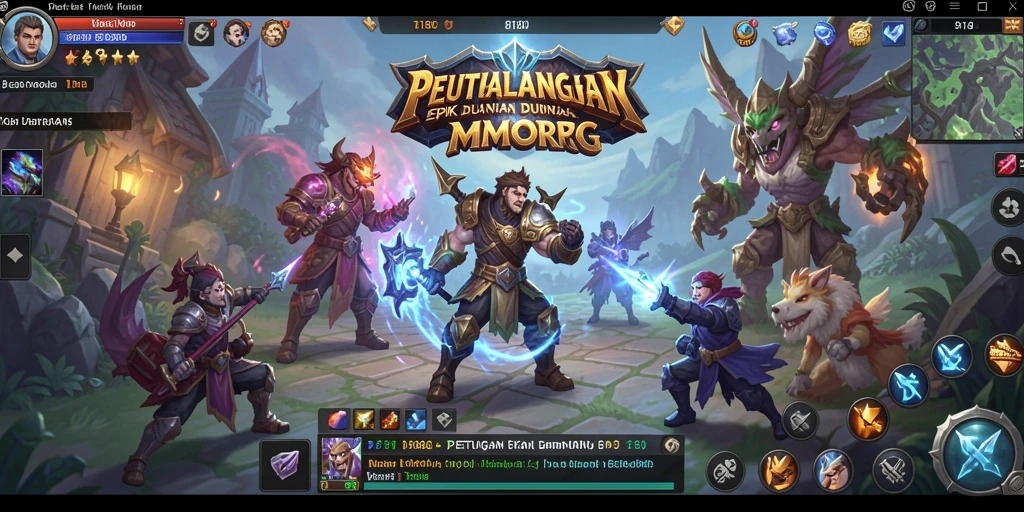 Tangkapan layar menampilkan aksi seru dalam game MMORPG 8180.