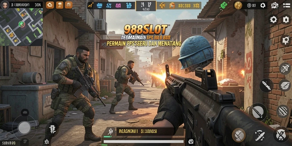 Tangkapan layar menampilkan pertempuran sengit dalam <strong>988SLOT</strong> dengan grafis yang mengesankan.