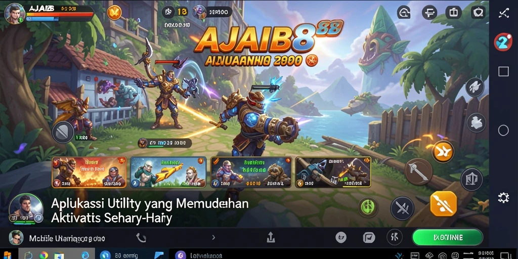 Tampilan utama AJAIB88 dengan fitur-fitur yang memudahkan manajemen aktivitas.