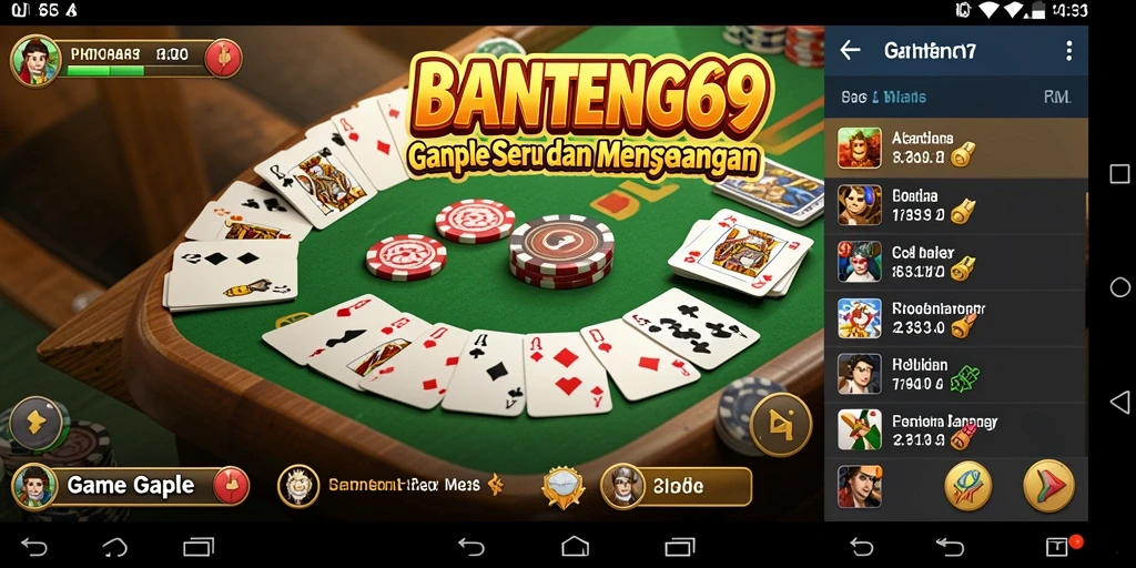 Tampilan gameplay seru di BANTENG69 dengan pemain kompetitif.