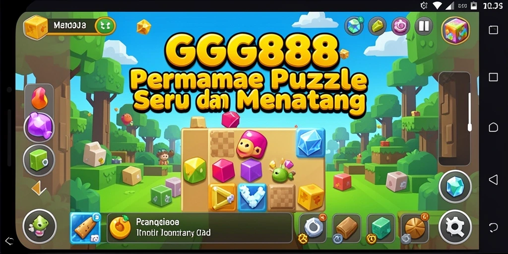 Tampilan gameplay menarik dari GGG888 dengan level puzzle yang menantang.