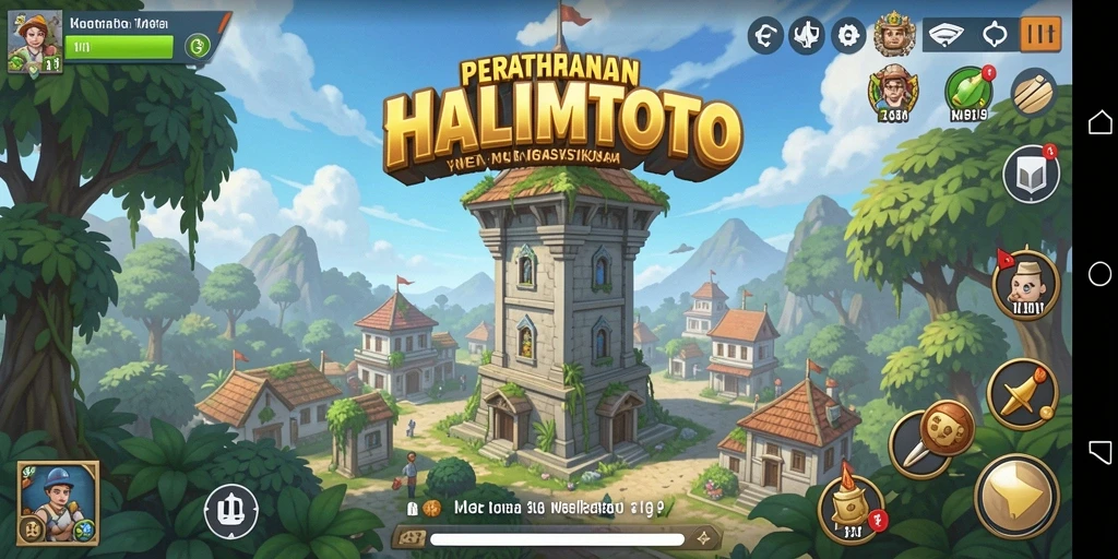 Gameplay seru HALIMTOTO di arena Tower Defense.