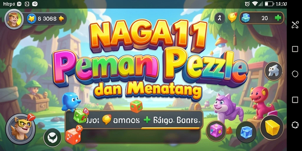 Screenshot gameplay NAGA11 dengan tantangan teka-teki yang menarik.