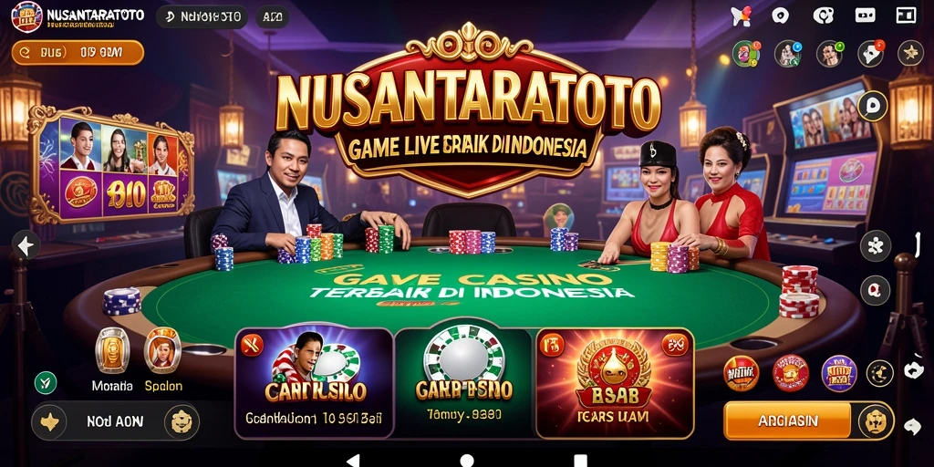Gameplay Live Casino yang interaktif dan mendebarkan di NUSANTARATOTO.