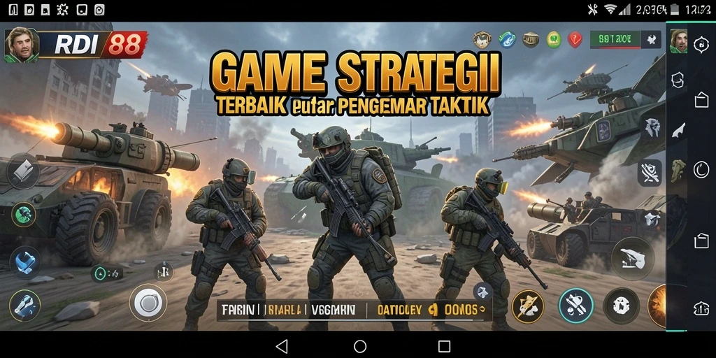Tampilan gameplay mendebarkan dari RDI88 dalam aksi strategi.