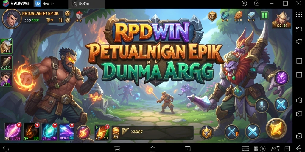 Tangkapan layar menampilkan aksi seru dari gameplay RPIDWIN.