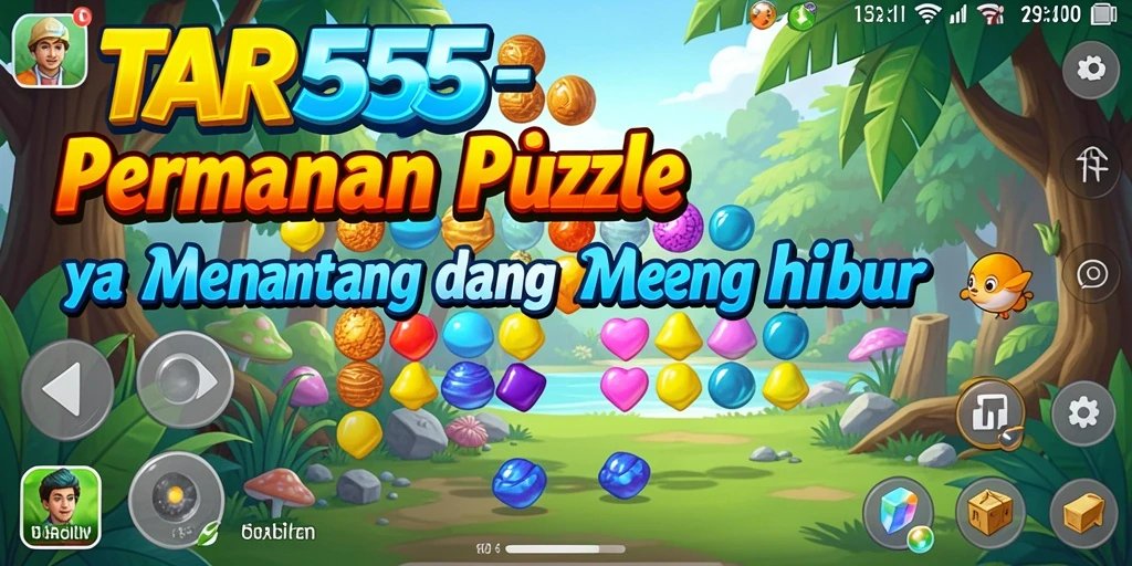 Tampilan gameplay menarik dari TAR555 dengan teka-teki yang menantang.