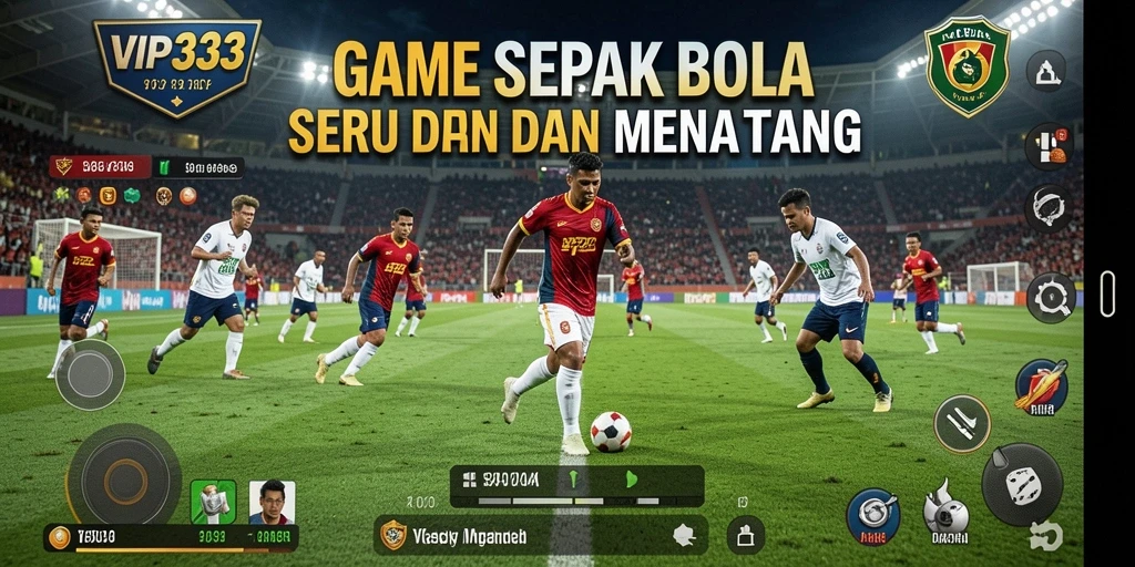 Tampilan gameplay <strong>VIP333</strong> yang mendebarkan dengan aksi sepak bola penuh adrenalin.