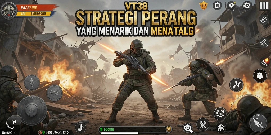 Screenshot VT38 menampilkan gameplay strategi yang seru dan dinamis.